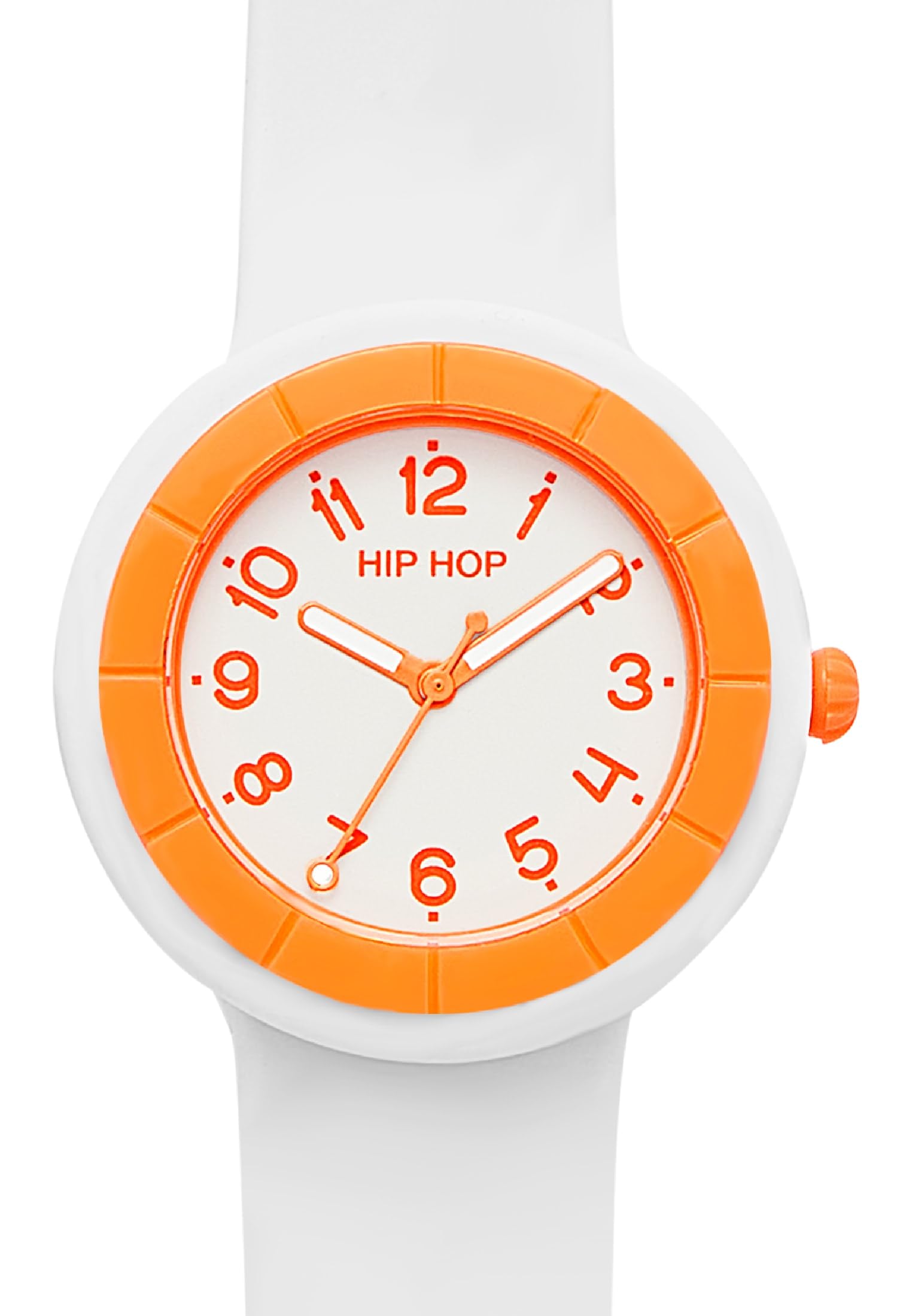 Hip Hop Hero.Dot orologio donna bianco arancione 34 mm