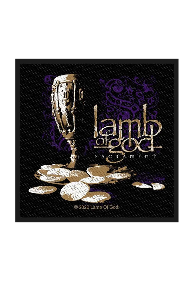 Lamb Of God Sacrament Patch Toppa Nera Onesize Thrash Metal