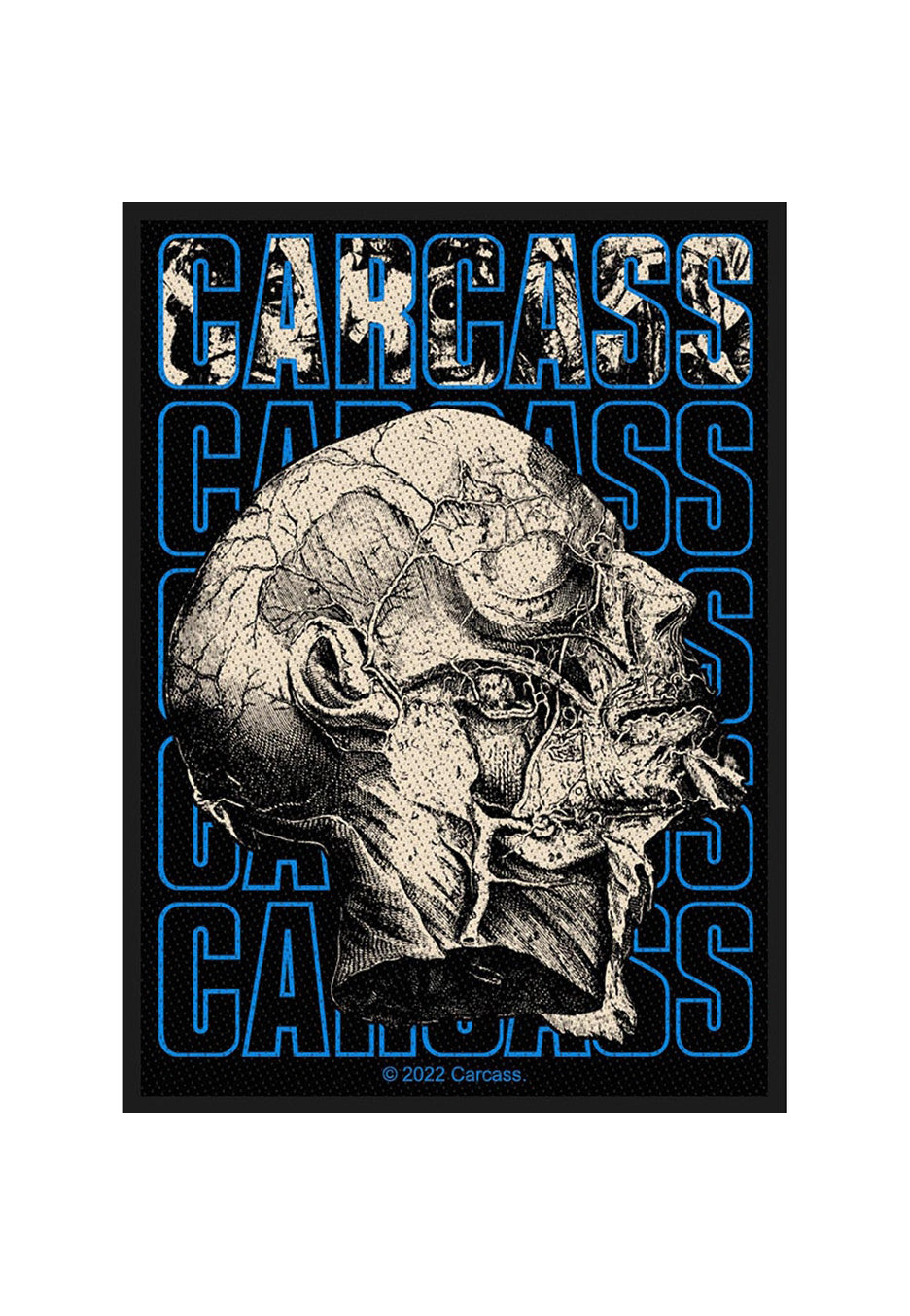 Carcass Necro Head Patch Toppa Nera Death Metal