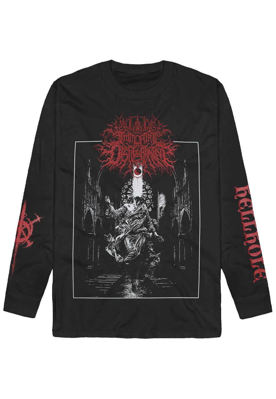 Immortal Disfigurement Hellhole longsleeve maglia nera maniche lunghe