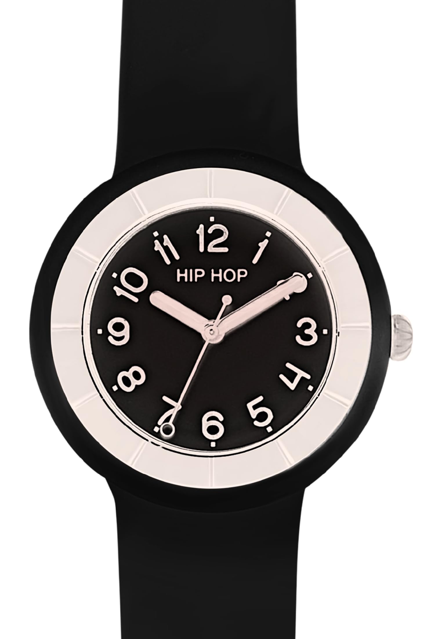 Hip Hop Hero.Dot orologio donna 34 mm nero silicone