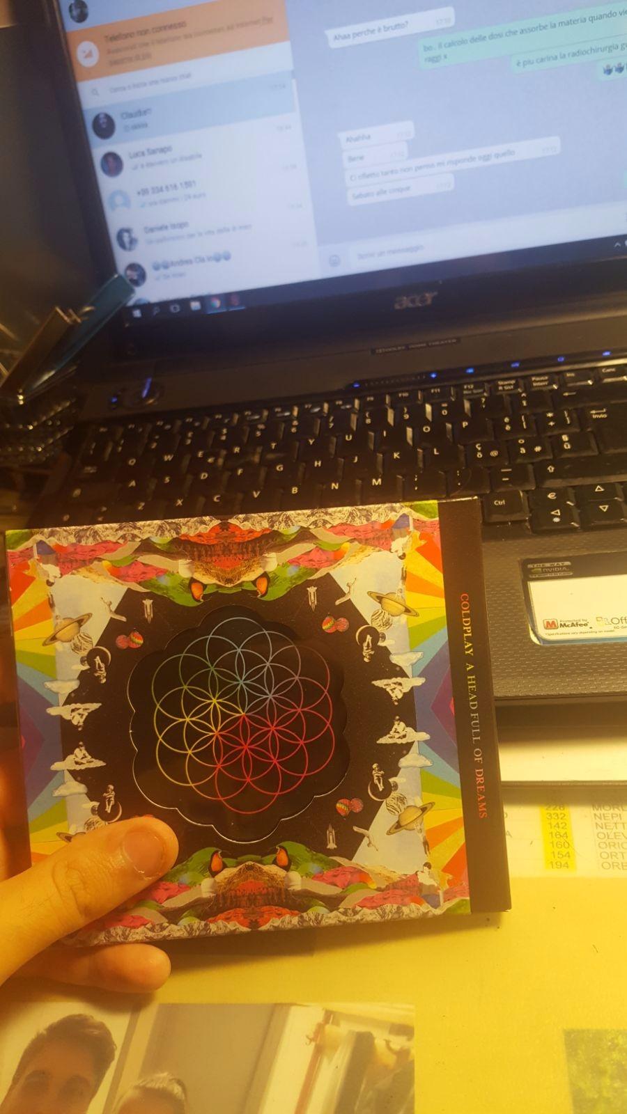Coldplay A Head Full Of Dreams CD album originale