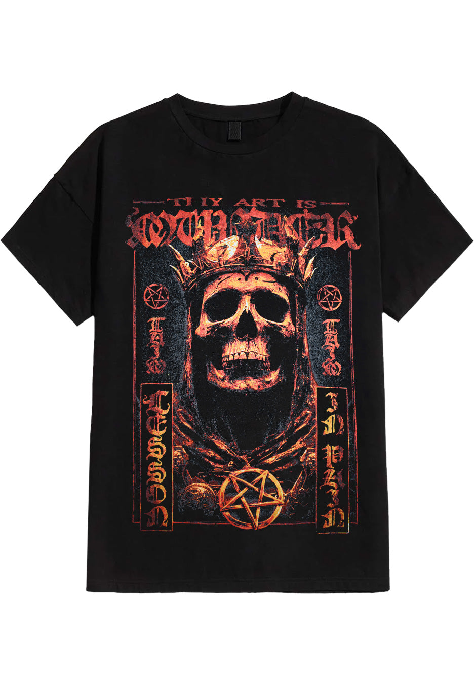 Thy Art Is Murder Skull King T-Shirt Nera