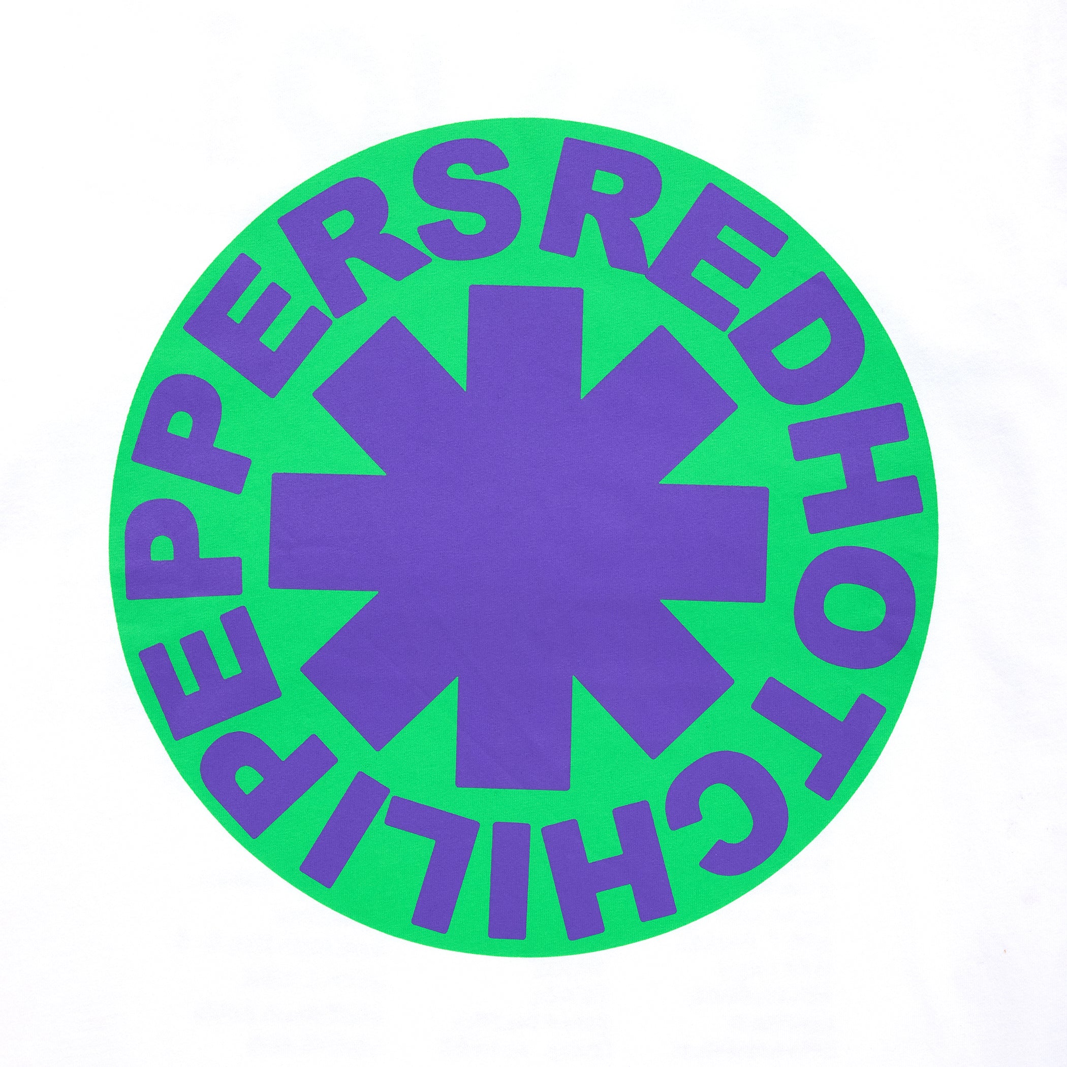 Red Hot Chili Peppers Classic Tour 2024 maglietta verde viola