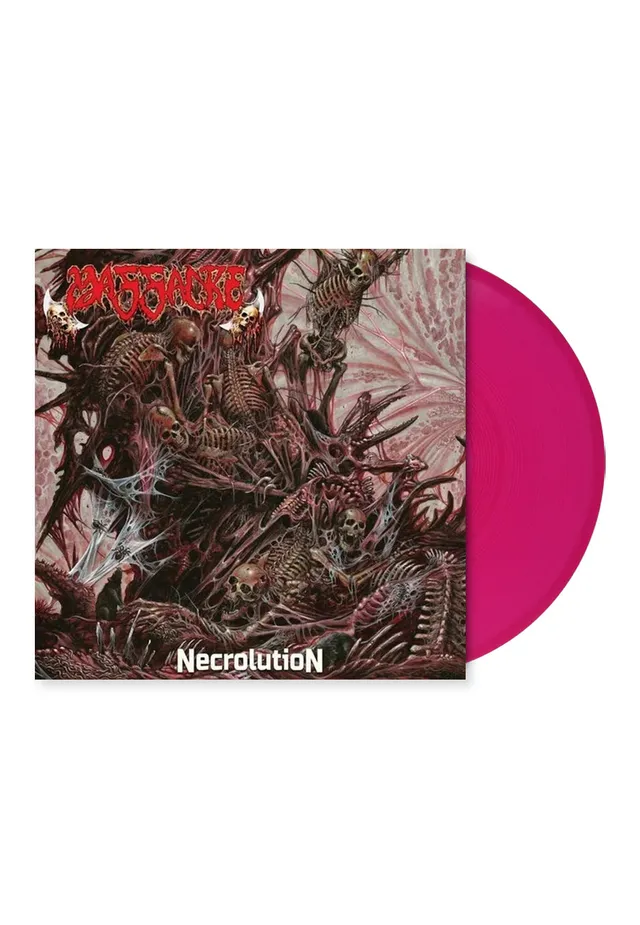 Massacre Necrolution vinile LP rosa hot pink