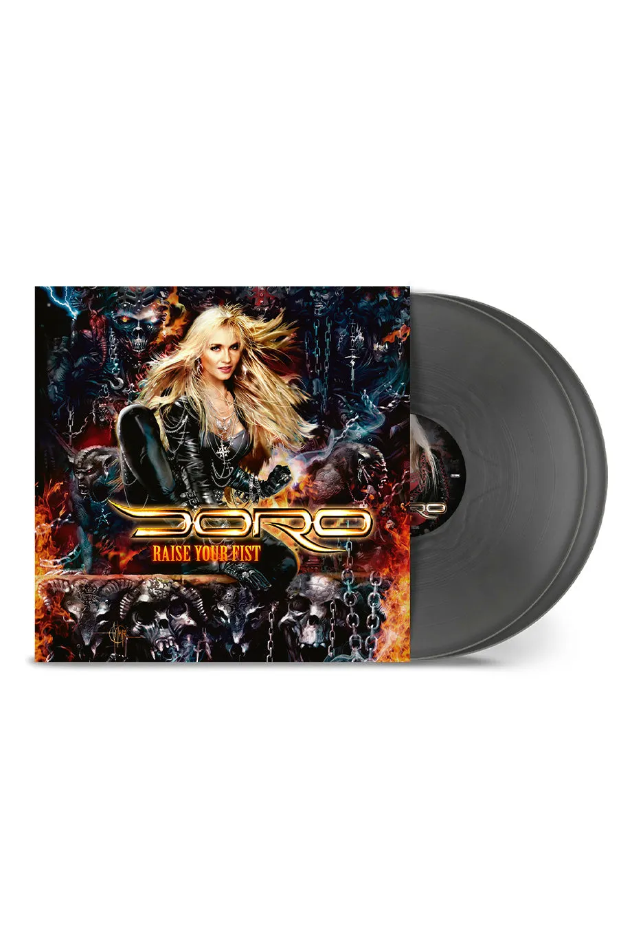 Doro Raise Your Fist doppio vinile argento heavy metal