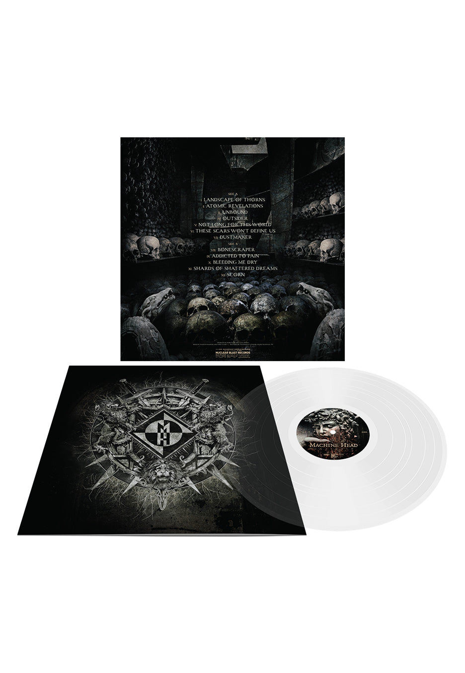 Machine Head Unatoned vinile LP clear con booklet