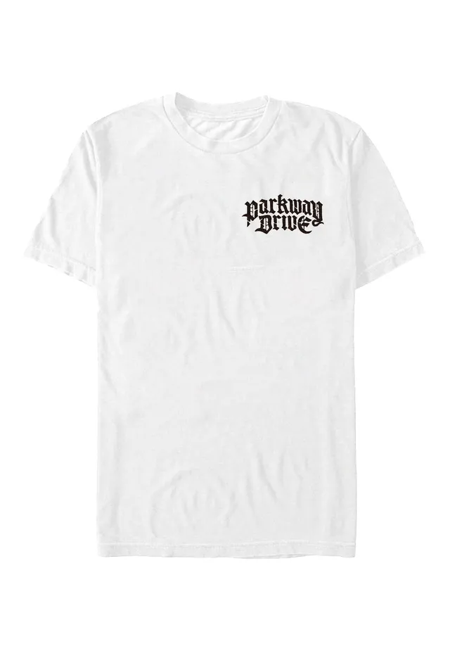 Parkway Drive Burn Your Heaven White T-Shirt bianca