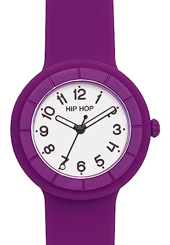 Hip Hop Hero.Dot Orologio Donna Silicone Viola 34 mm