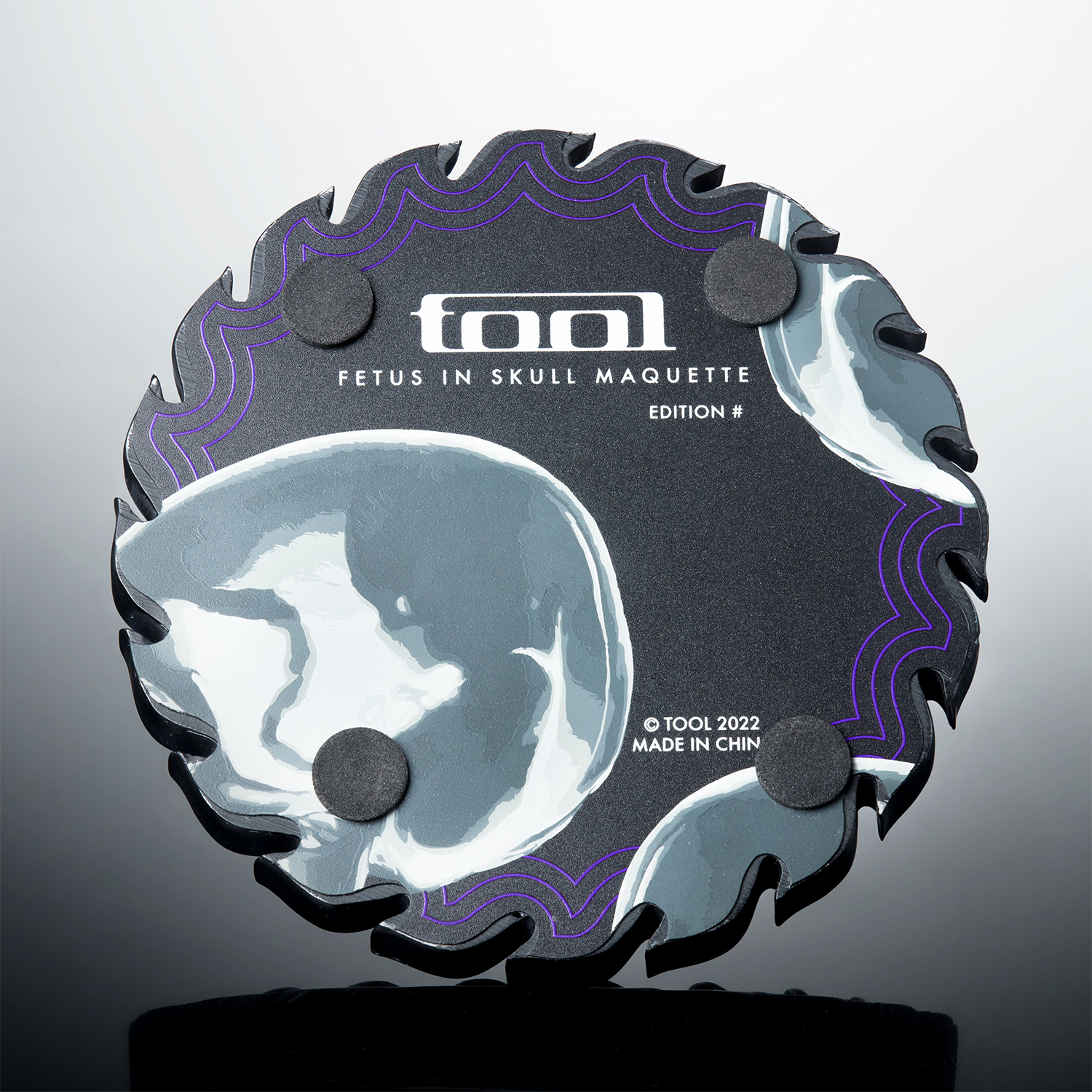 Tool Fetus in Skull Maquette Statua Polystone Numerata Unsigned