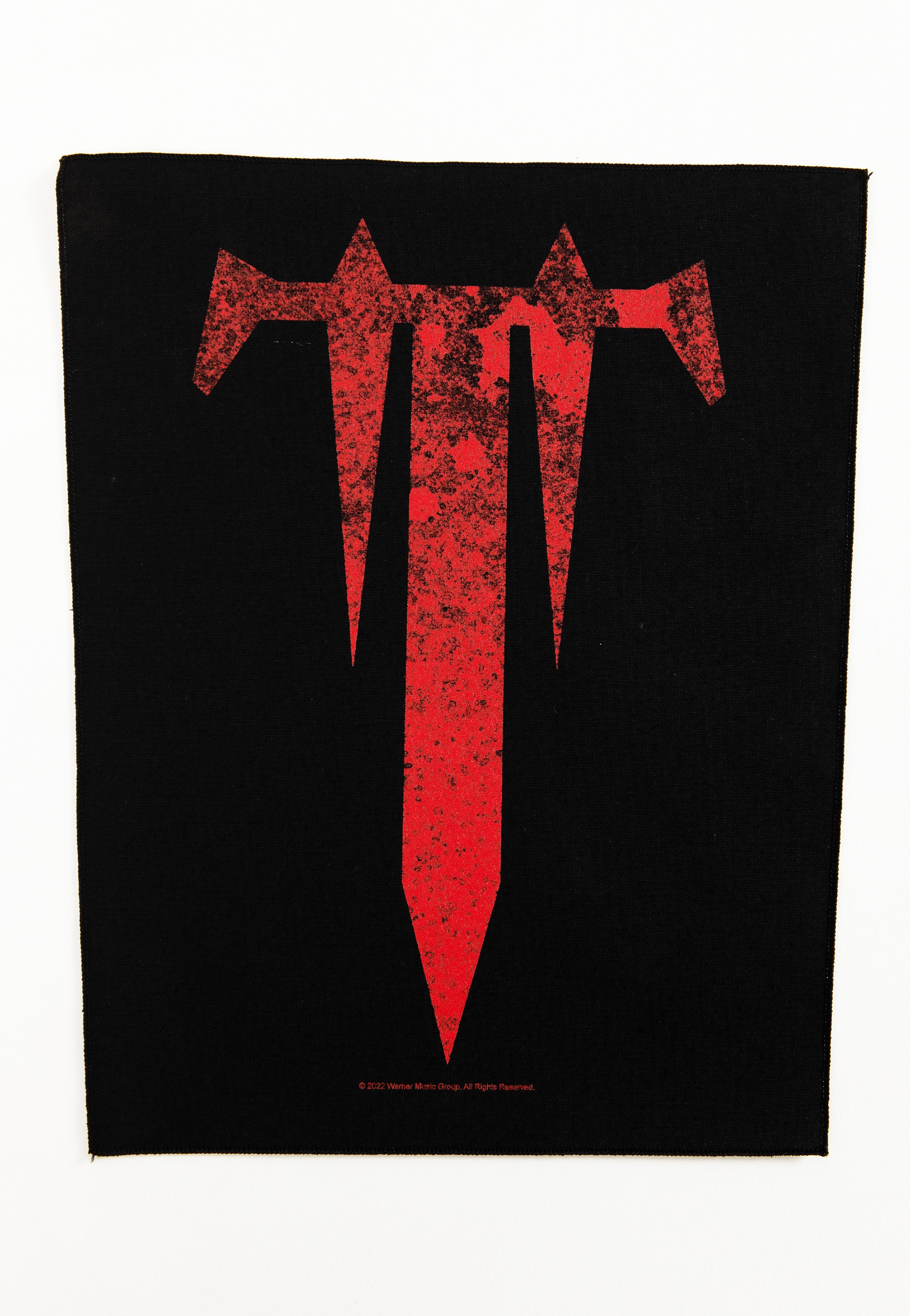Trivium T backpatch toppa nera onesize