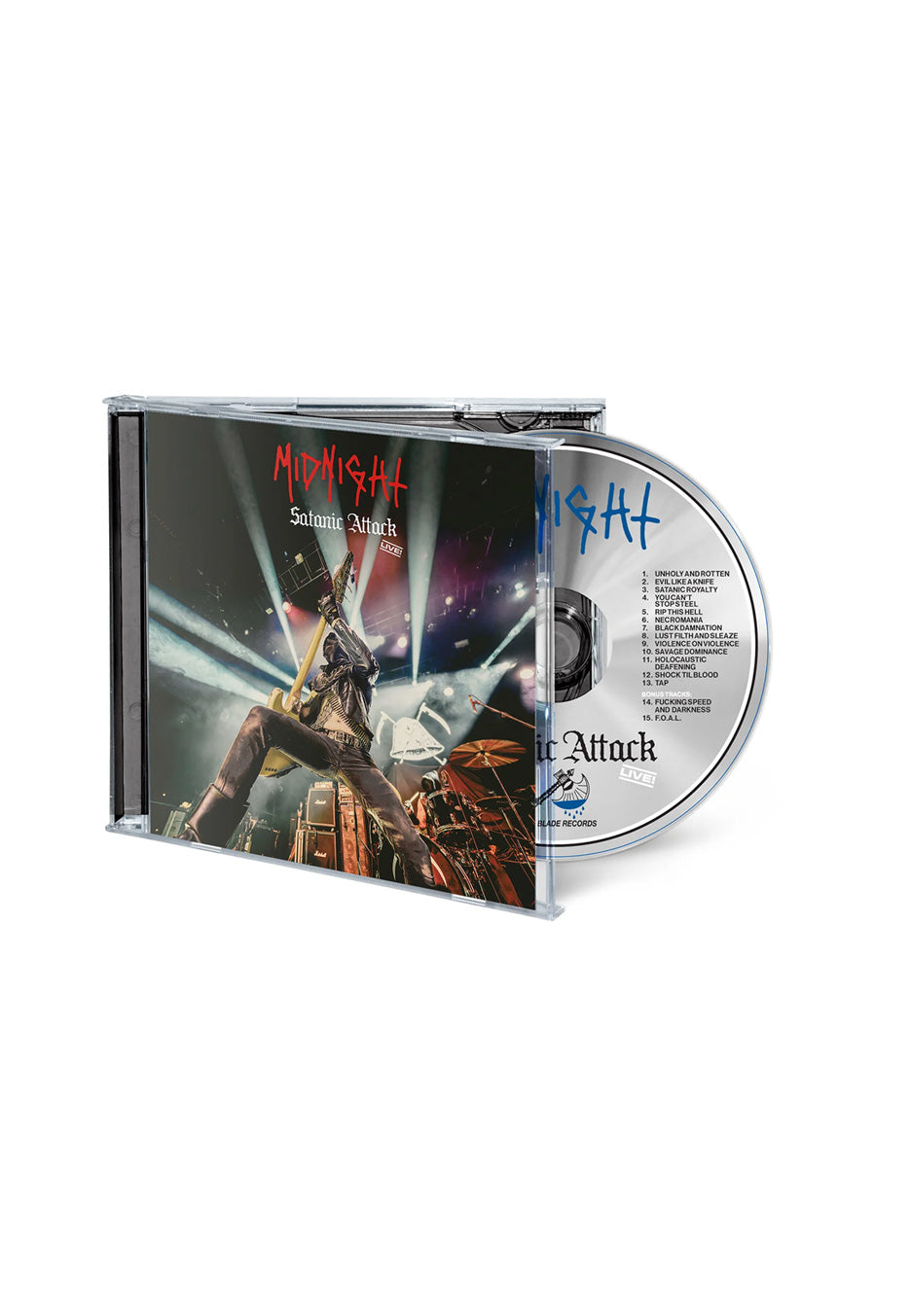 Midnight Satanic Attack Live! CD black metal