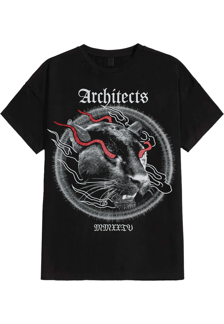 Architects Panther t-shirt nera metalcore uomo
