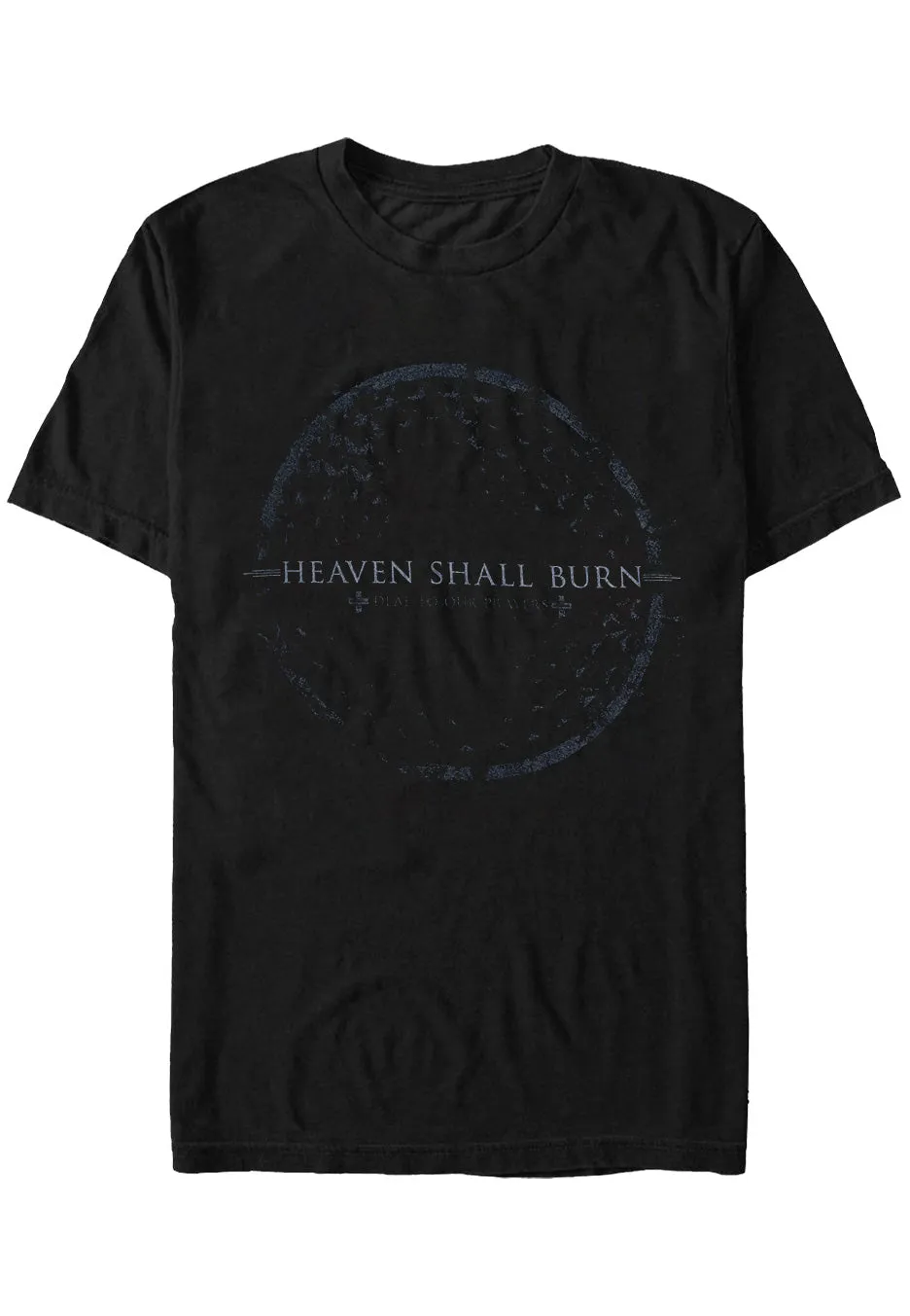Heaven Shall Burn Deaf To Our Prayers Cross T-Shirt Nera