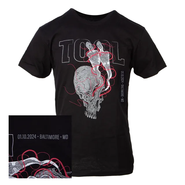 Tool 2024 Tour T-shirt Baltimore maglietta taglia L cotone