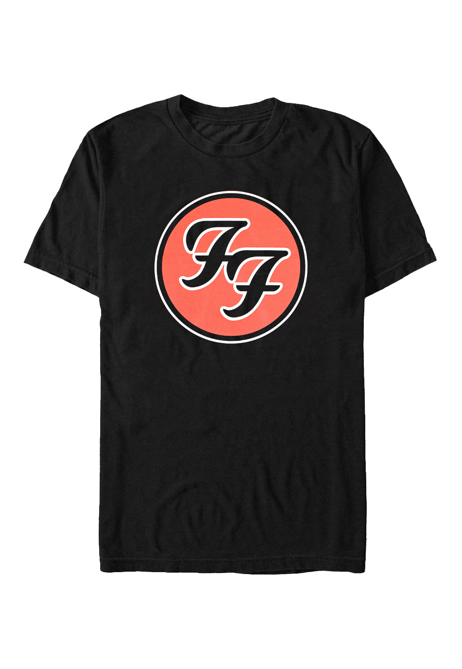 Foo Fighters FF Logo t-shirt maglietta nera maniche corte
