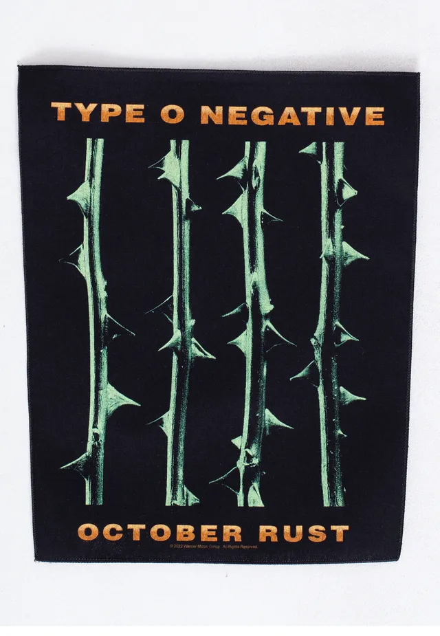 Type O Negative October Rust Backpatch Toppa 29x36cm