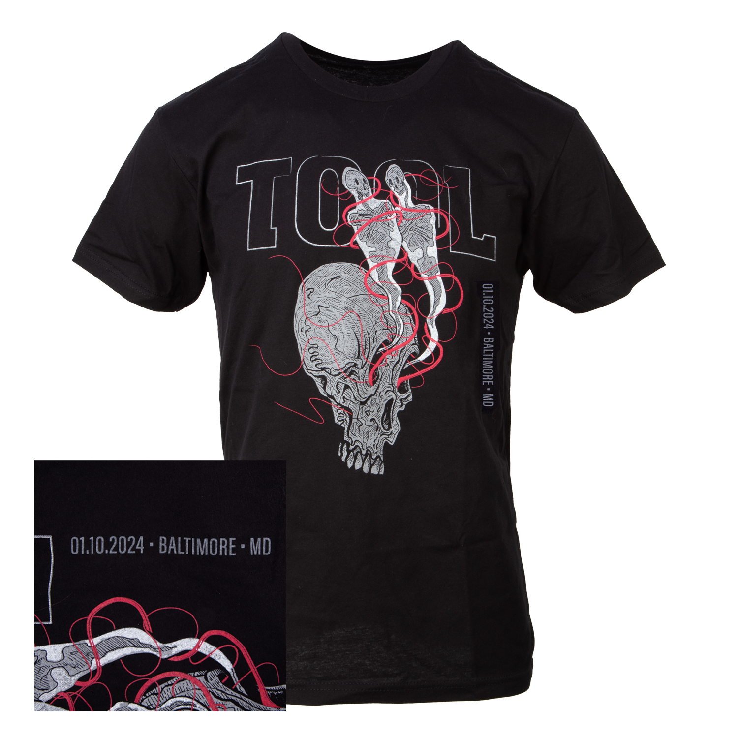 Tool 2024 Tour T-shirt Baltimore maglietta taglia L cotone