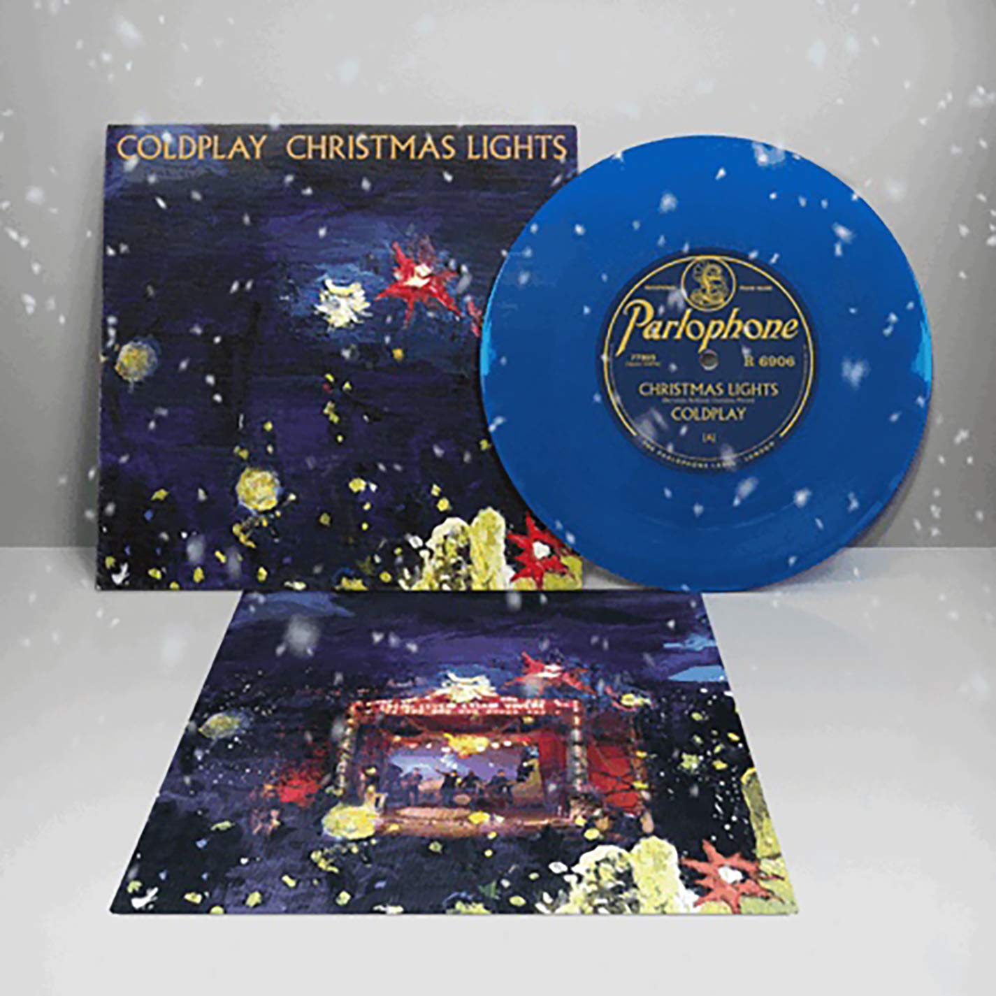 Coldplay Christmas Lights LP vinile blu 7 pollici