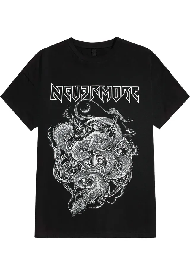 Nevermore River Dragon T-shirt nera uomo