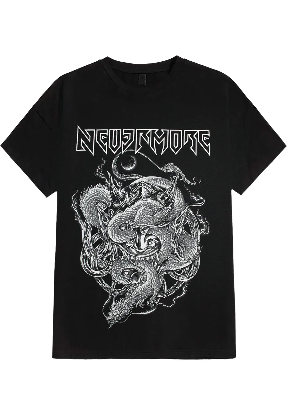 Nevermore River Dragon T-shirt nera uomo