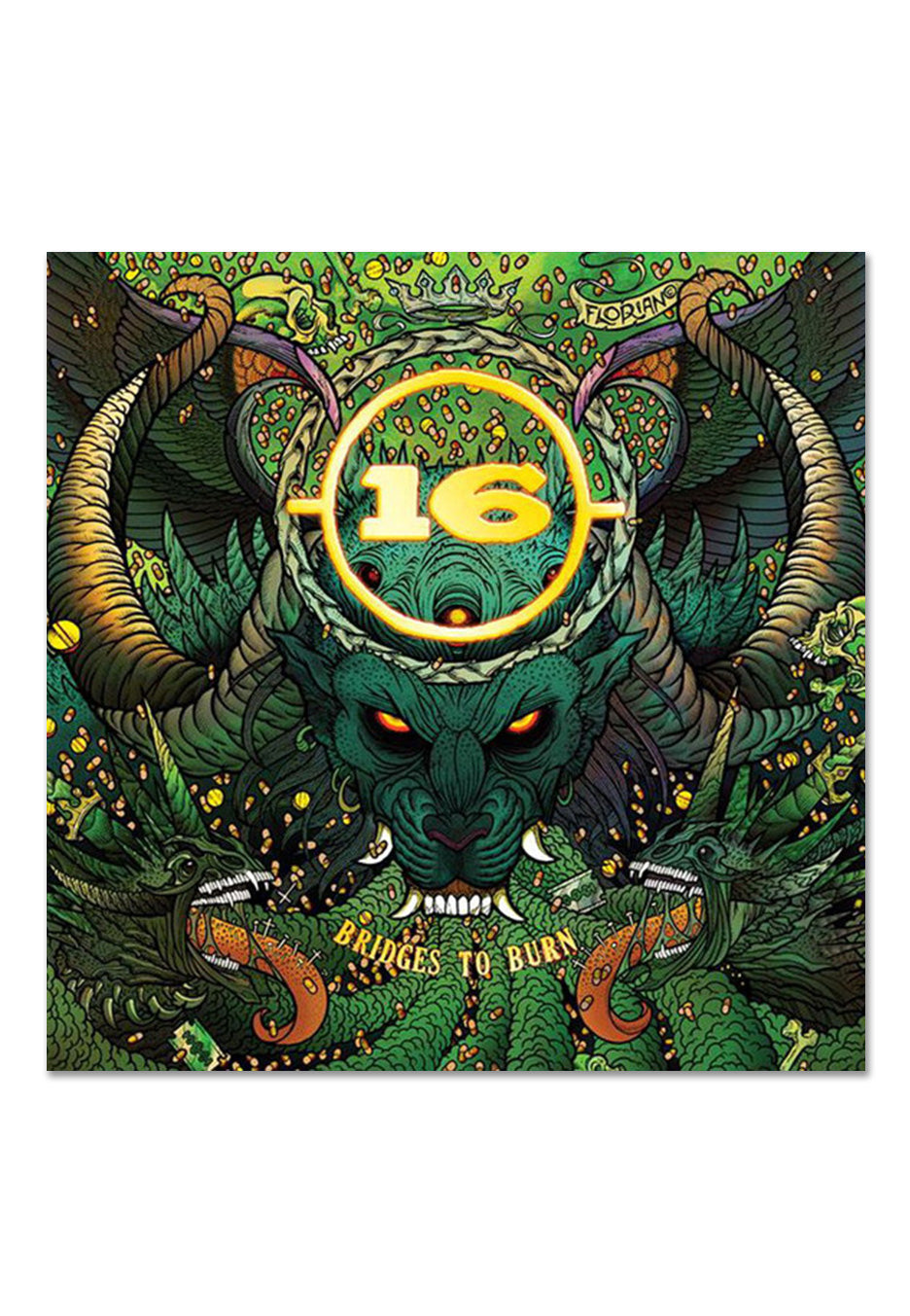 16 Bridges To Burn vinile LP splatter verde limitato