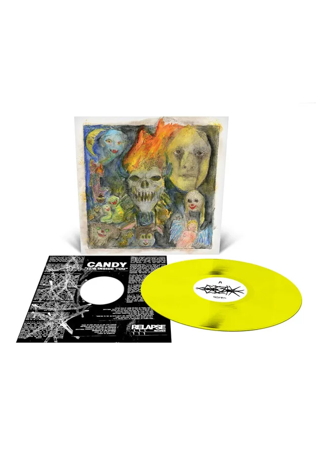 Candy It's Inside You vinile giallo neon hardcore