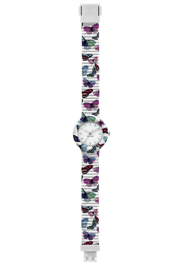 Hip Hop Animals Addicted Butterfly Orologio Donna Multicolor 32 mm