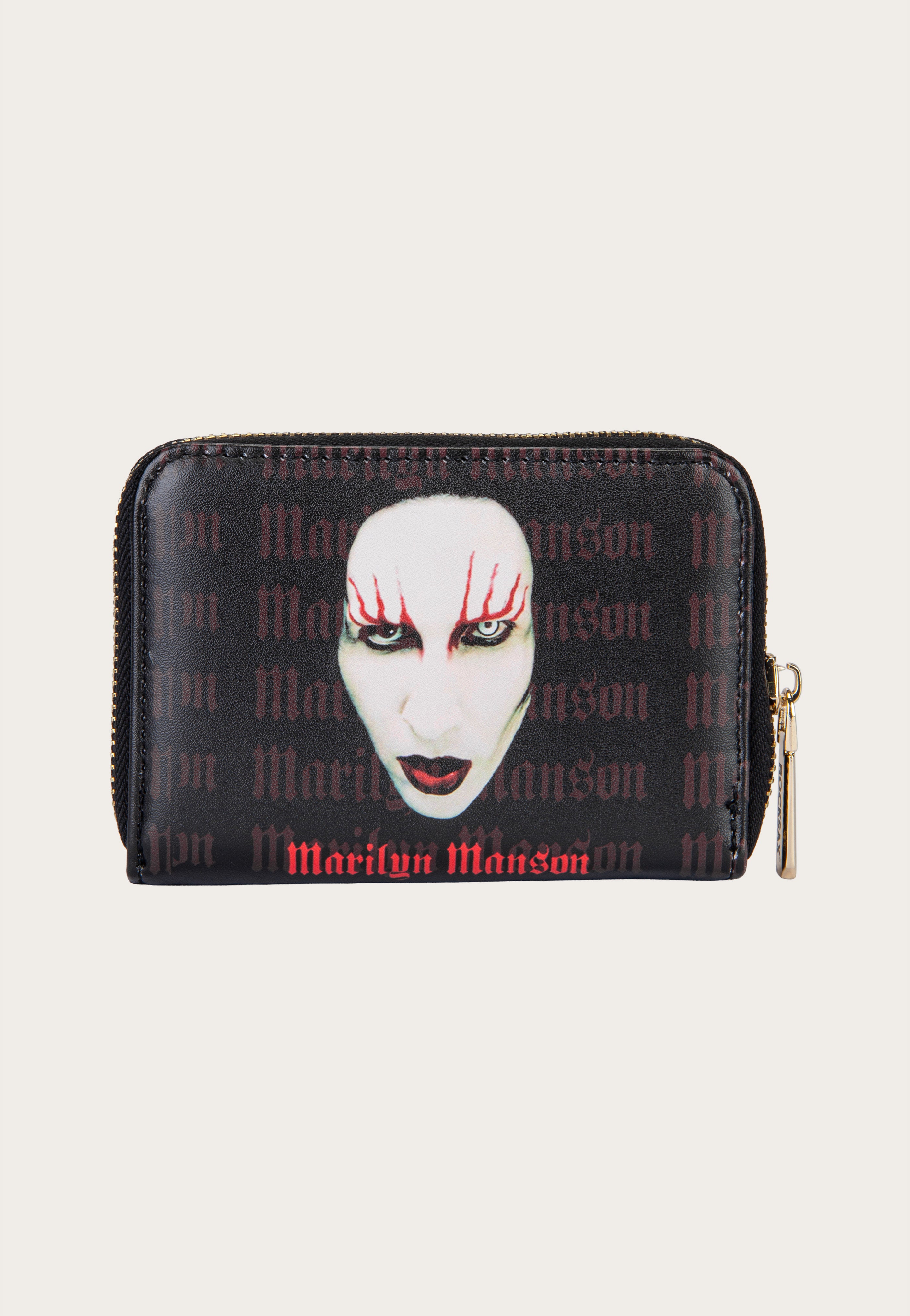 Marilyn Manson Logo Red Lips portafoglio nero onesize