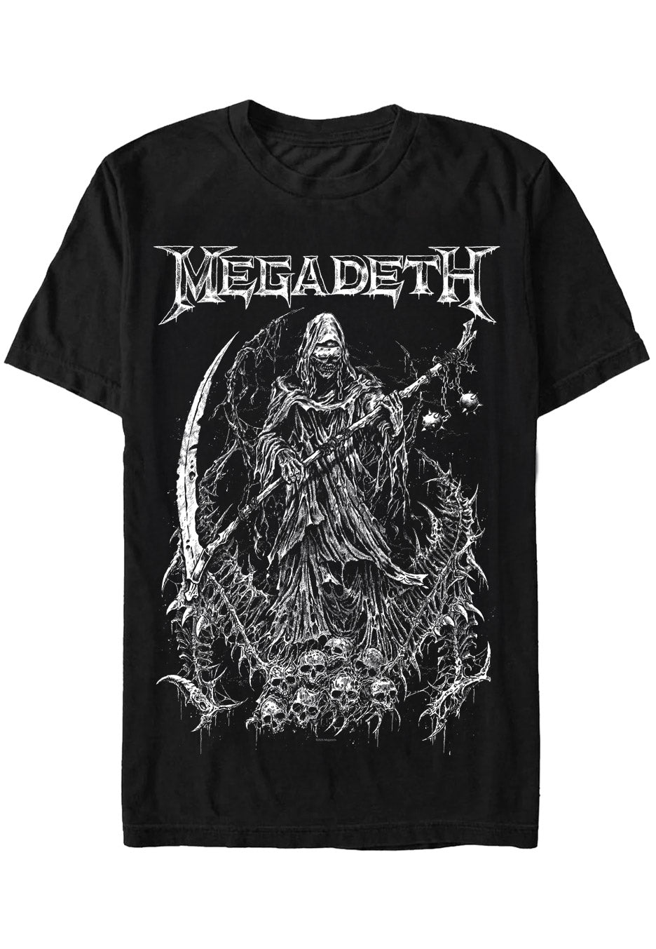 Megadeth Reaper Vic t-shirt nera manica corta thrash metal