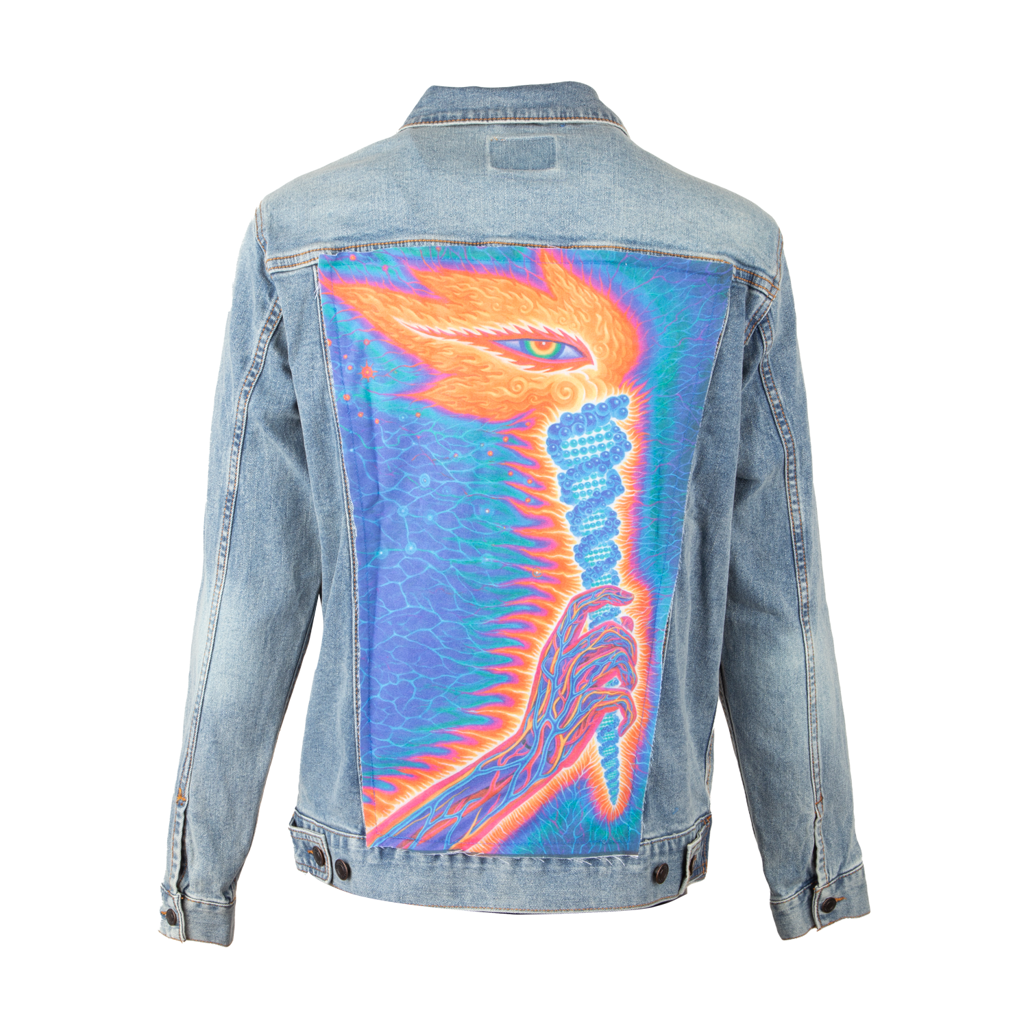 Tool Torch giacca denim cotone light denim