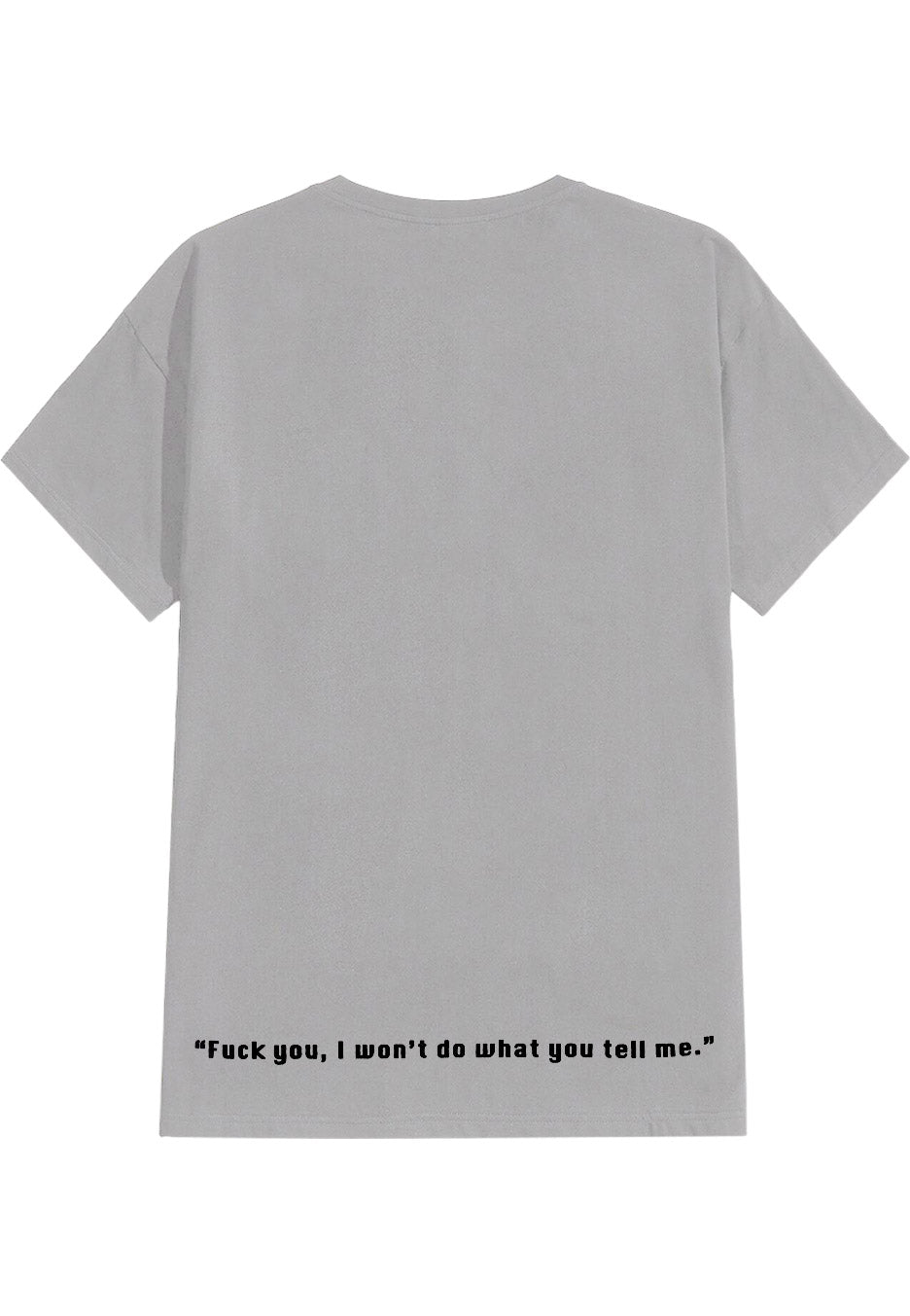 Rage Against The Machine Won't Do t-shirt maglietta grigia