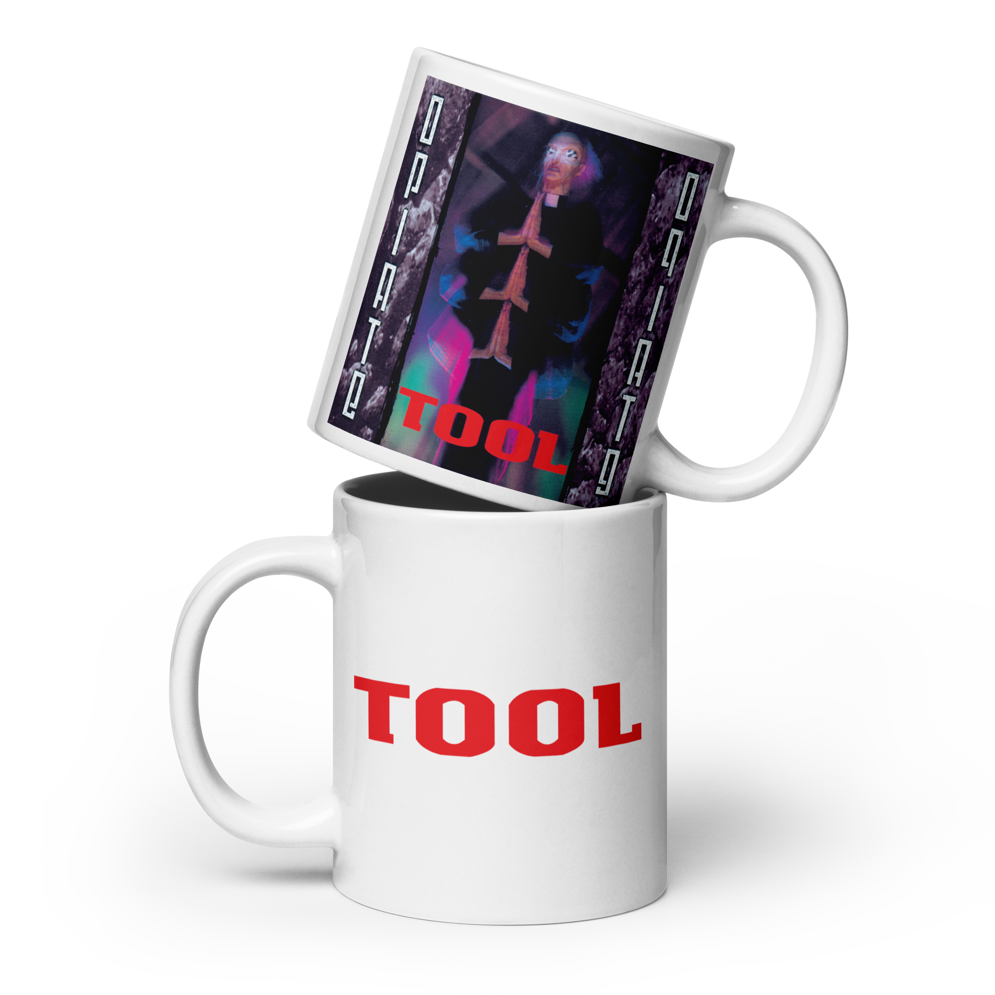 Tool Opiate tazza ceramica bianca 20 oz copertina
