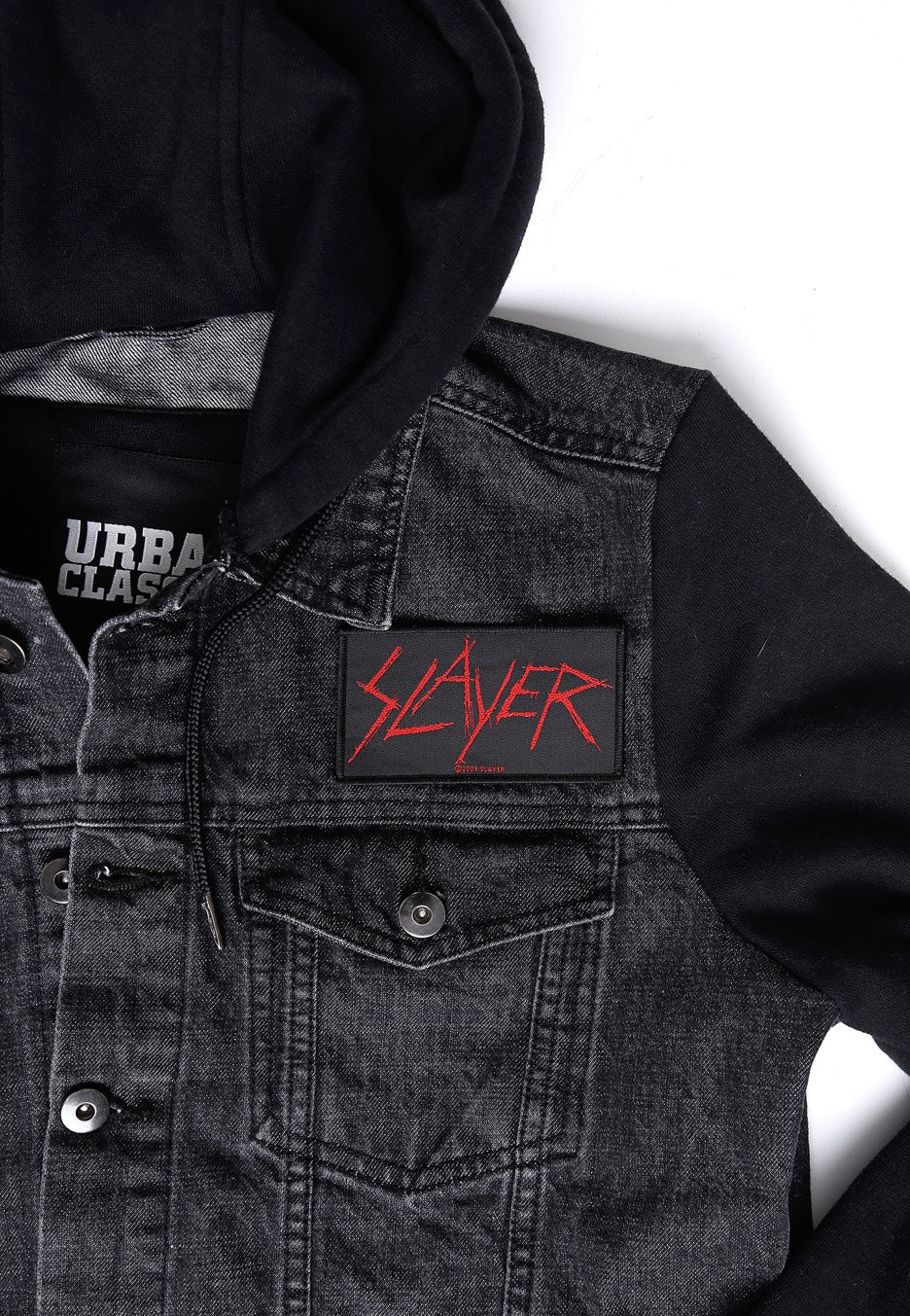 Slayer Scratch Logo toppa nera ricamata onesize