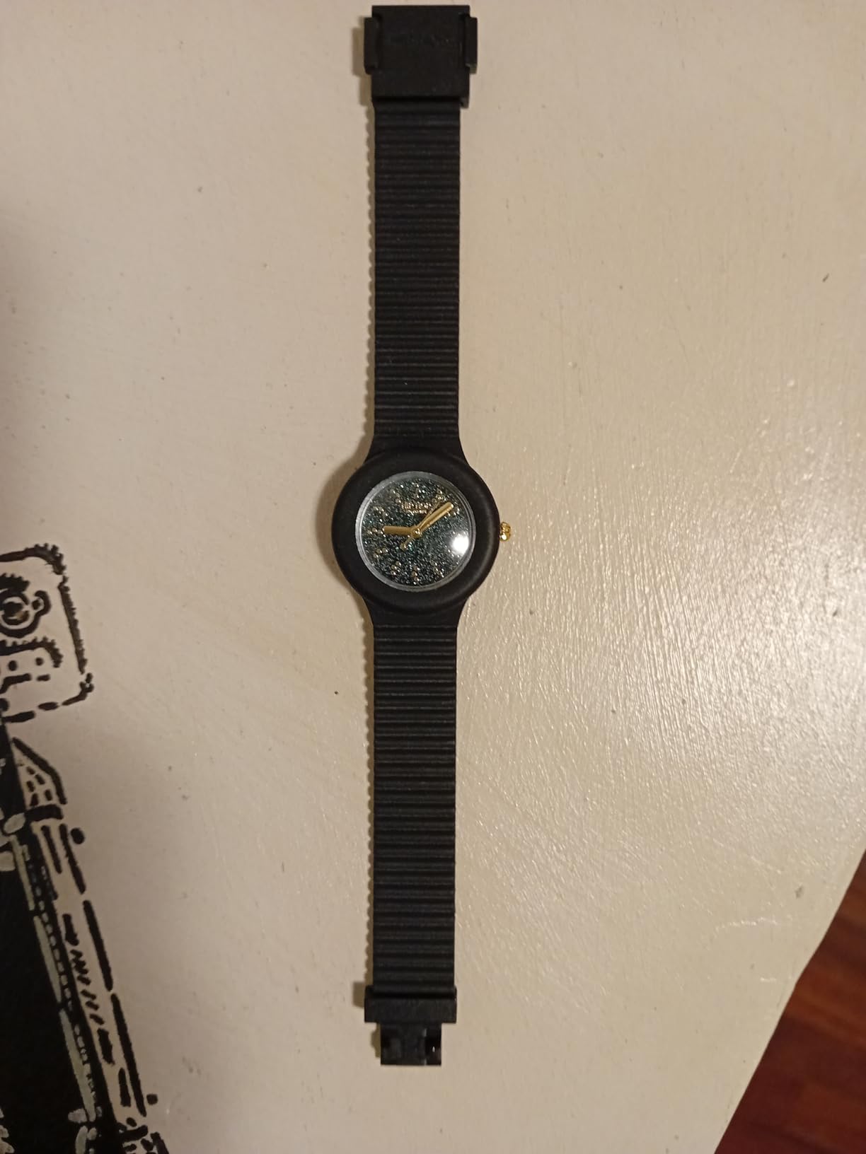 Hip Hop Shimmer Crush Fly to the Stars Orologio Donna Nero 32 mm