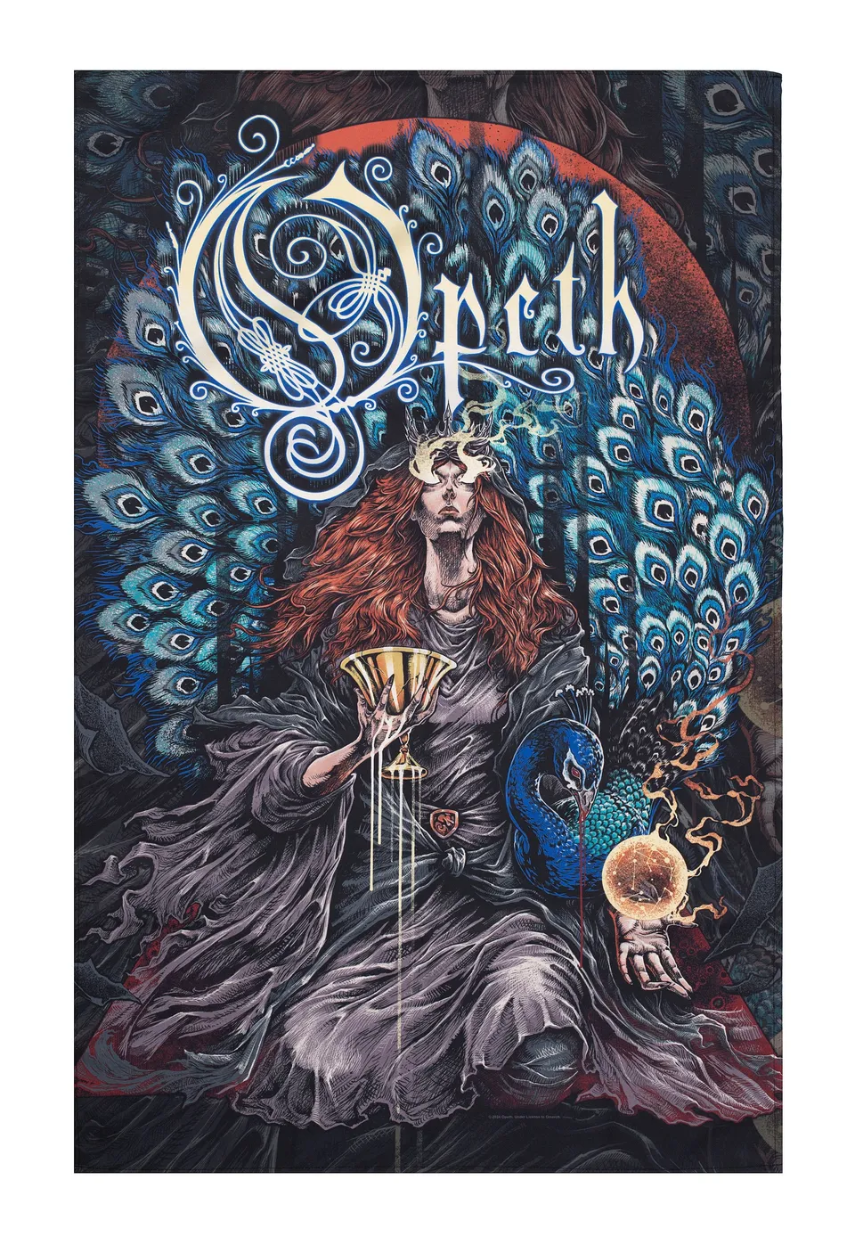 Opeth Sorceress bandiera merchandising multicolore