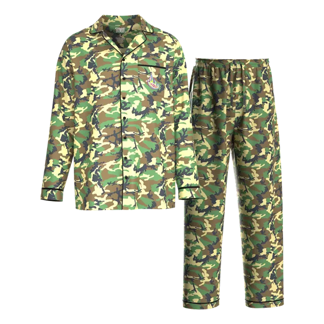 Tool Eye Flame Pigiama Uomo Green Camo 2 Pezzi