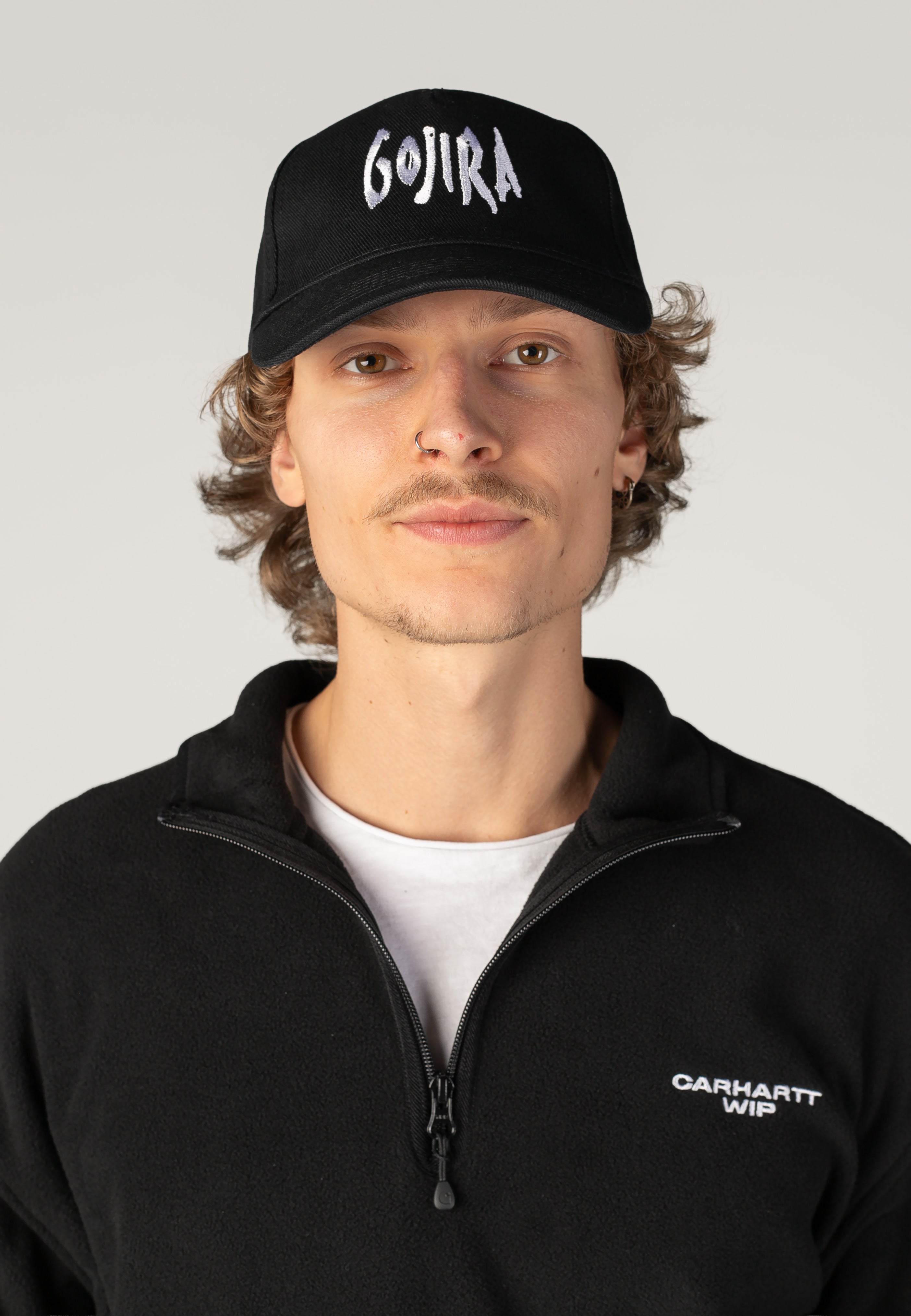 Gojira Logo Cap cappellino nero cotone snapback