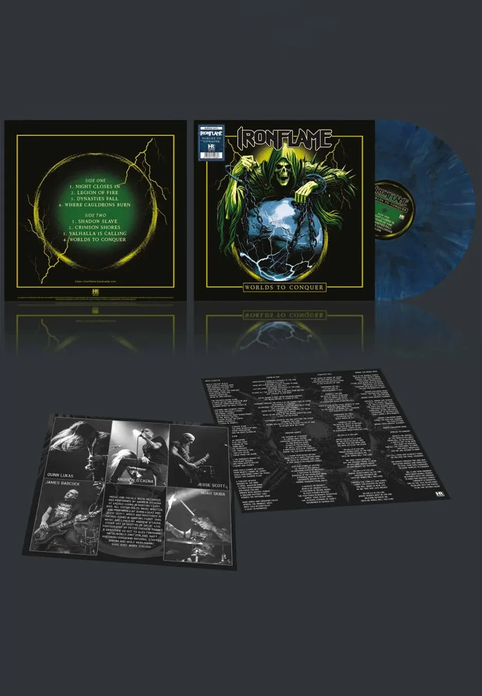 Ironflame Worlds To Conquer vinile LP marbled limitato