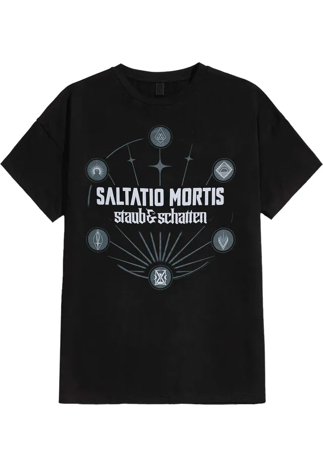 Saltatio Mortis Staub & Schatten Symbole maglietta nera uomo M