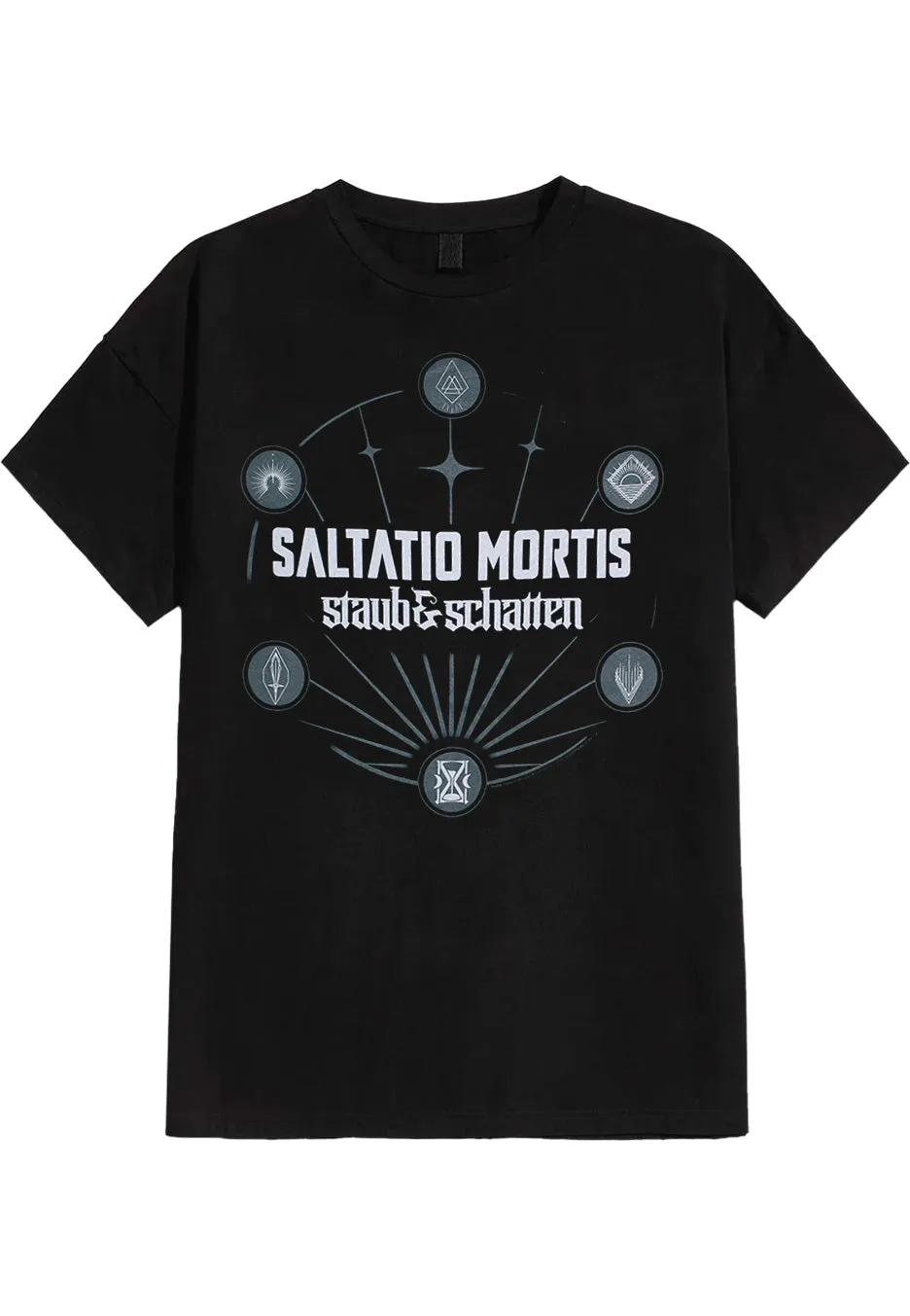Saltatio Mortis Staub & Schatten Symbole maglietta nera uomo M
