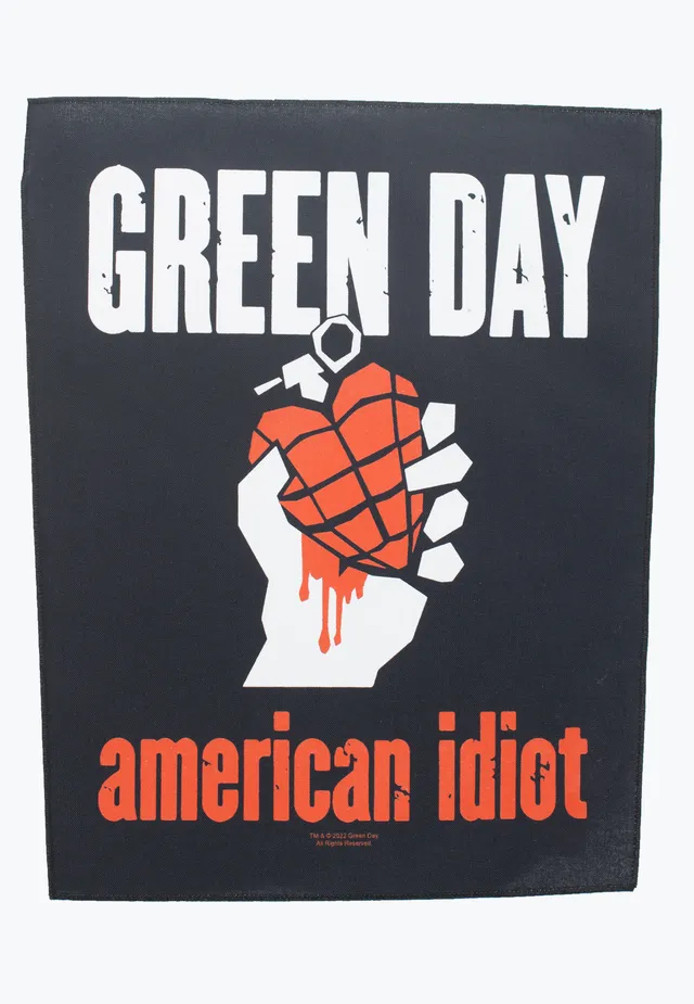 Green Day American Idiot backpatch toppa multicolore