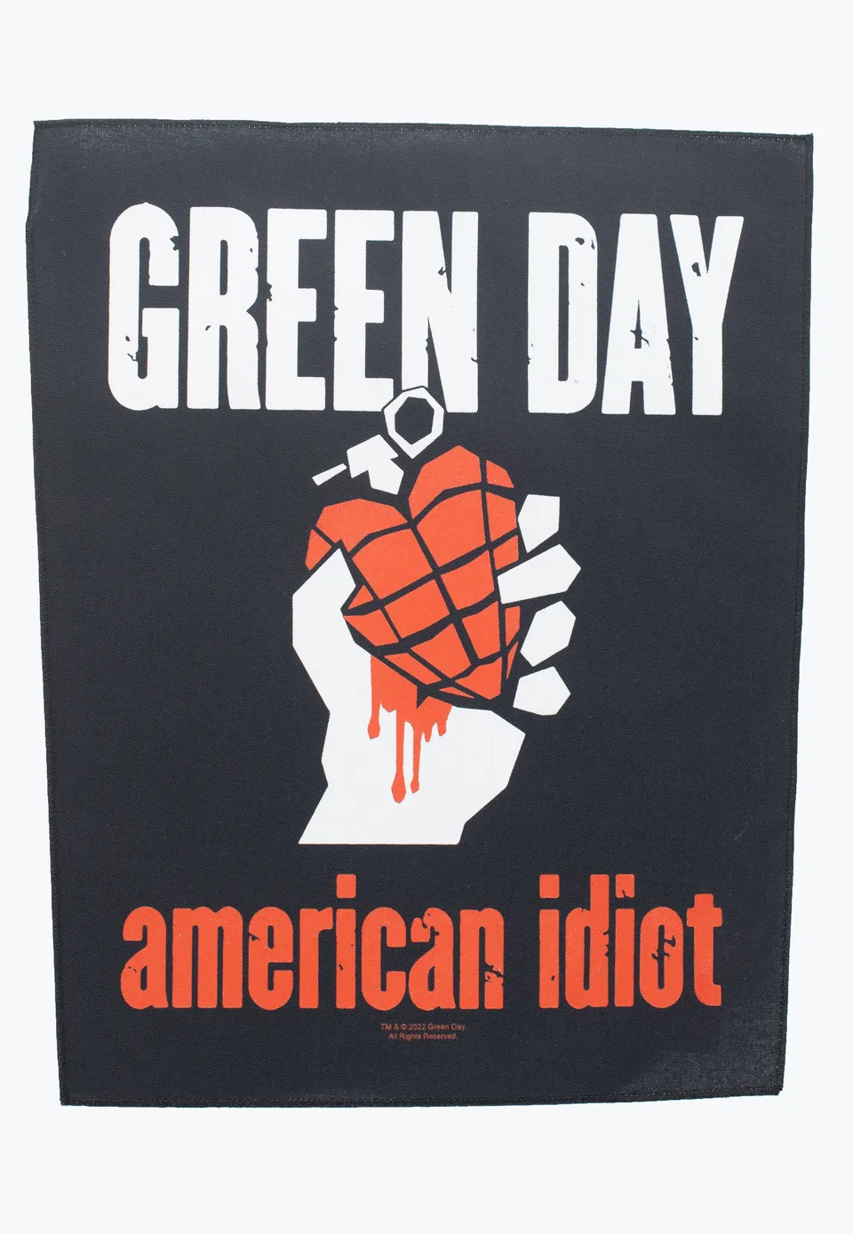 Green Day American Idiot backpatch toppa multicolore