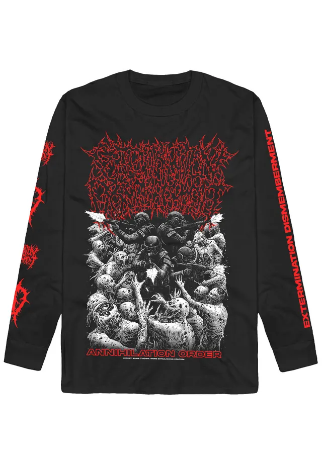 Extermination Dismemberment Annihilation Order longsleeve nero