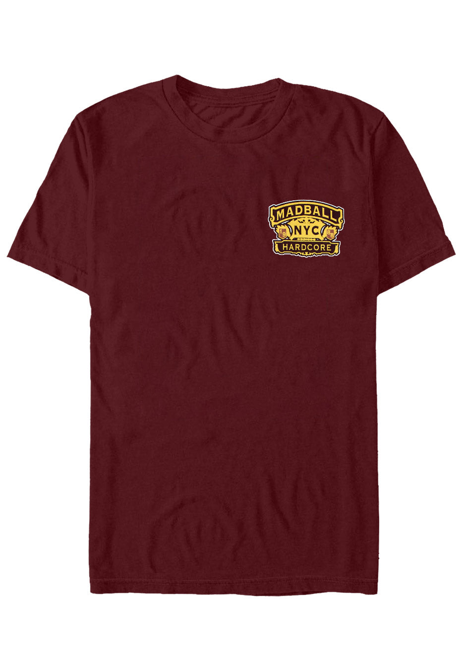 Madball Cigar Burgundy T-Shirt Hardcore Uomo