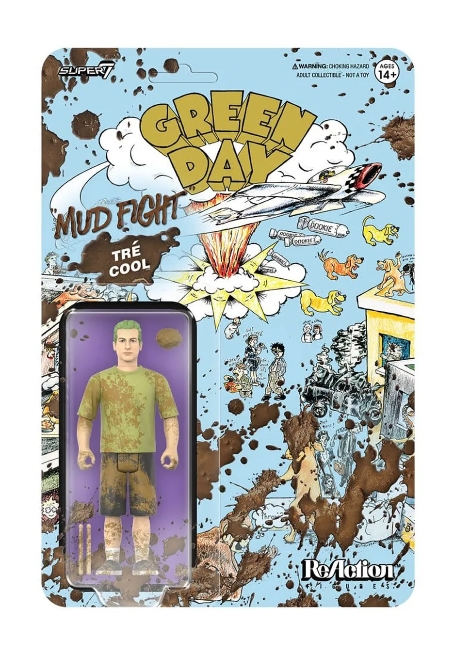 Green Day Tré Cool Mud Fight Figure onesize