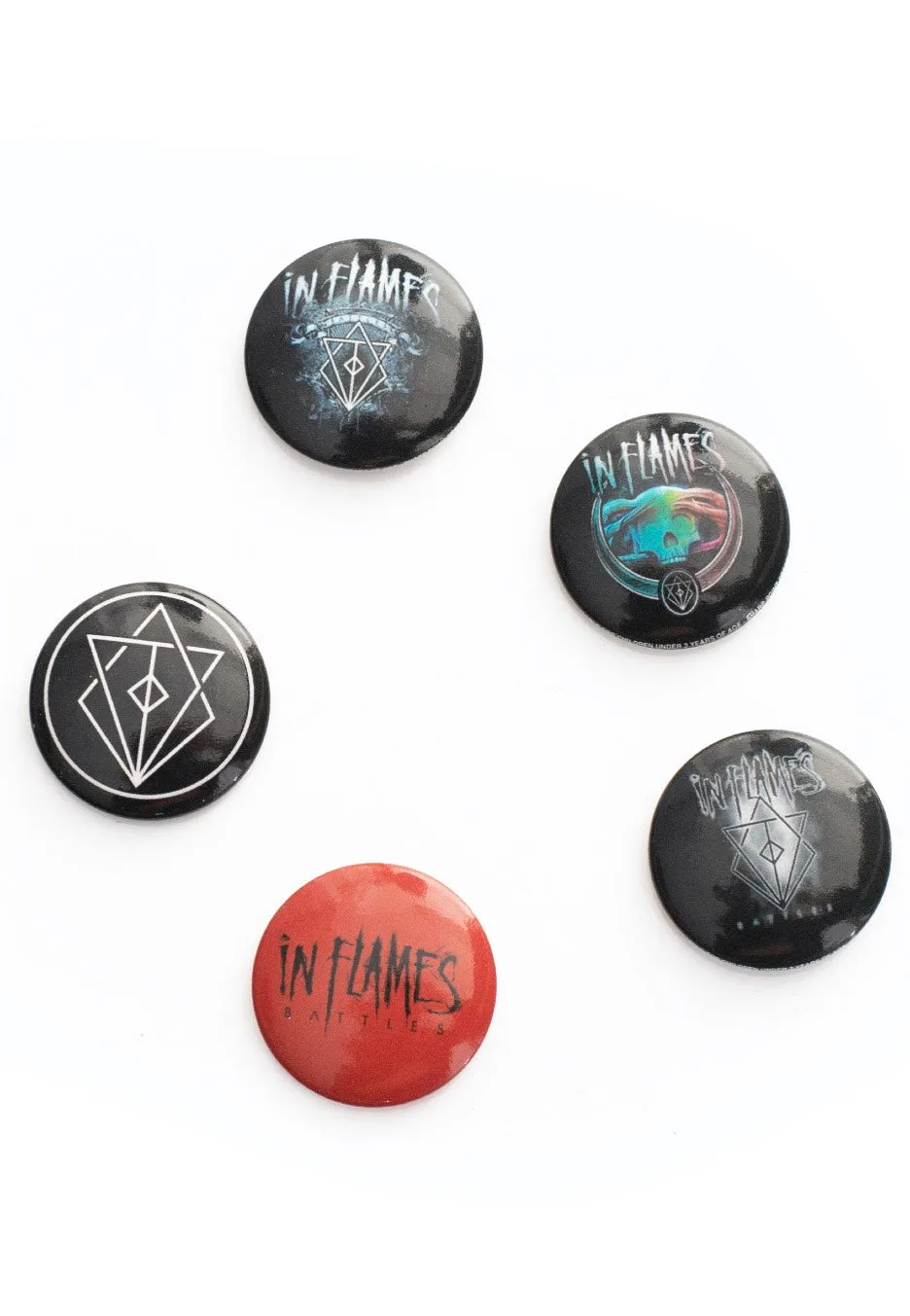 In Flames Battles set 5 spille multicolore metallo