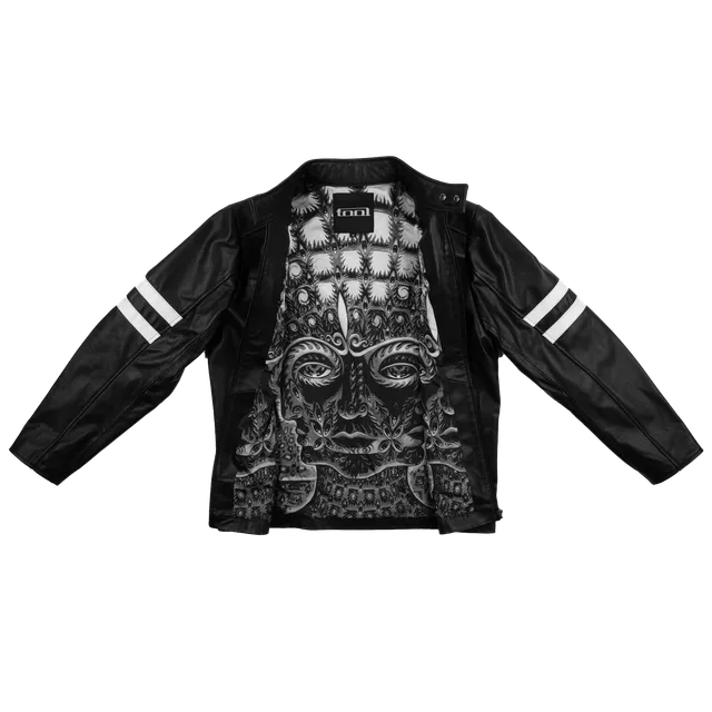 Tool Army 10.000 Days Lined Faux Leather Jacket Giacca Similpelle L