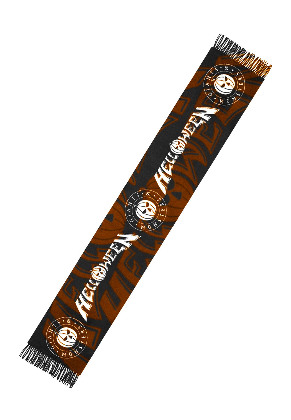 Helloween Orange Giants & Monsters sciarpa nera onesize