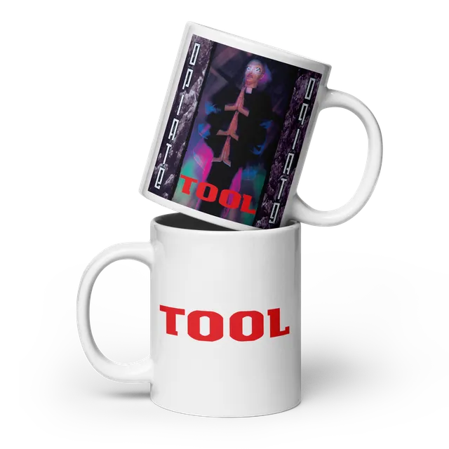 Tool Opiate tazza ceramica bianca 20 oz copertina